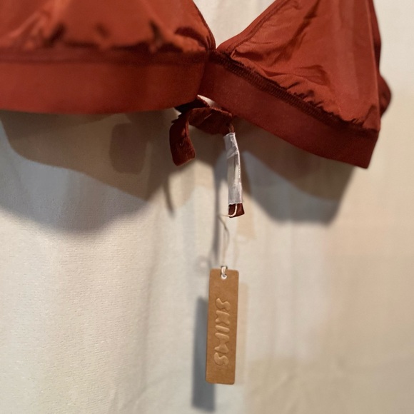 SKIMS Rust (saffron) Triangle Bralette - Picture 2 of 2